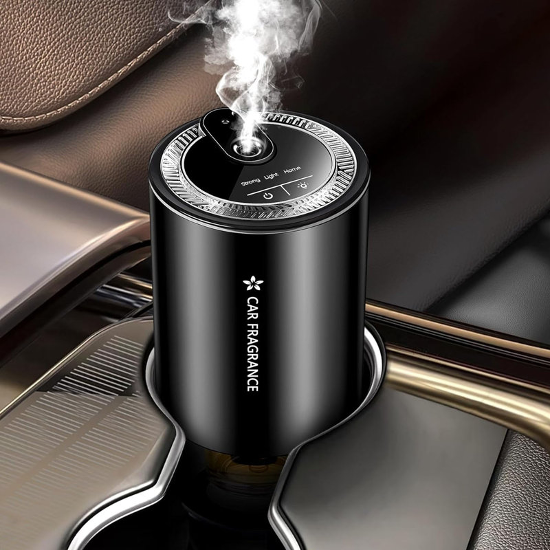 Diffuseur de voiture Aromathérapie en alliage d'aluminium 3 modes de brume Grande capacité pour éliminer les odeurs Bureau à domicile