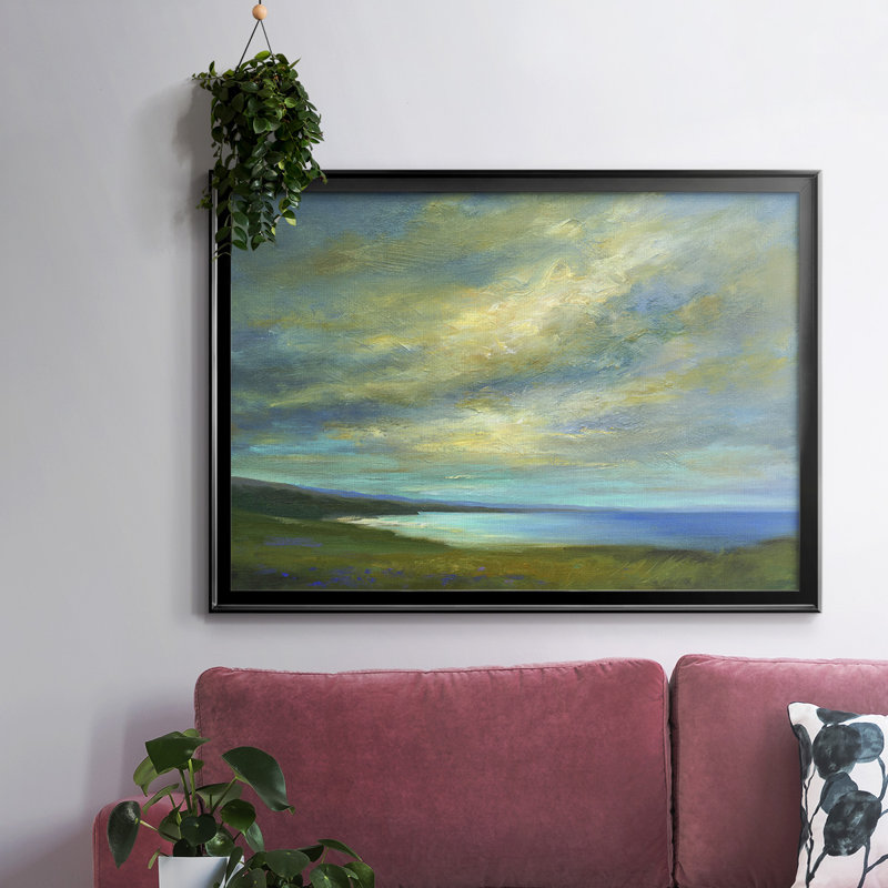«Coastal Views», toile tendue avec châssis en I, Noir, H 26 po x l 38 po x P 1,5 po