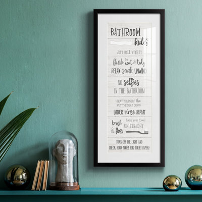 " Bathroom Rules "