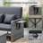 Arlethe 67'' Wide Reversible Wicker Loveseat with Cushions