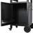 33.9" Outdoor Grill Cart With Drop Leaf, Outdoor Metal Bar Cart Pizza Oven Table With Wheels, Stainless Steel Top, Outdoor Kitchen Island With Storage Cabinet & Spice & Paper Rack For Bbq, Waterpr
