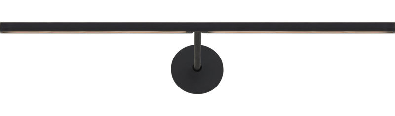 Plural Faceted Picture Light, Nightshade Black, 0.7" H x 18" W x 8.9" D, 13.5