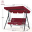 3 Person Porch Swing with Canopy-960066372