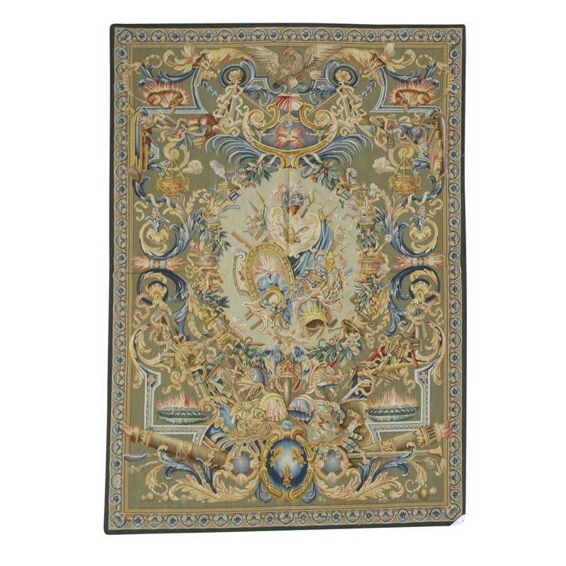 Hand-Knotted High-Quality Green Area Rug