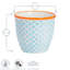 Nicola Spring Hand-Printed Plant Pots - 14cm - Blue - Pack of 2