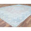Tapis brun / bleu noué à la main de style rectangulaire des années 1960 de 10 pi 1 po x 14 pi 2 po Kassaia