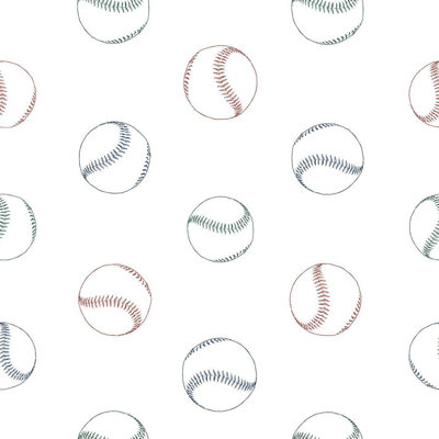 Baseball Teen Peel & Stick Wallpaper N014020