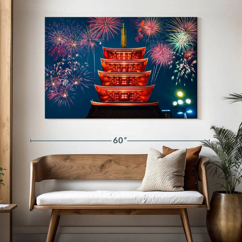 Senso ji, feux d'artifice du temple