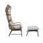 Fauteuil à œufs d'intérieur pour 2 personnes avec repose-pieds-1461124760-1461124757