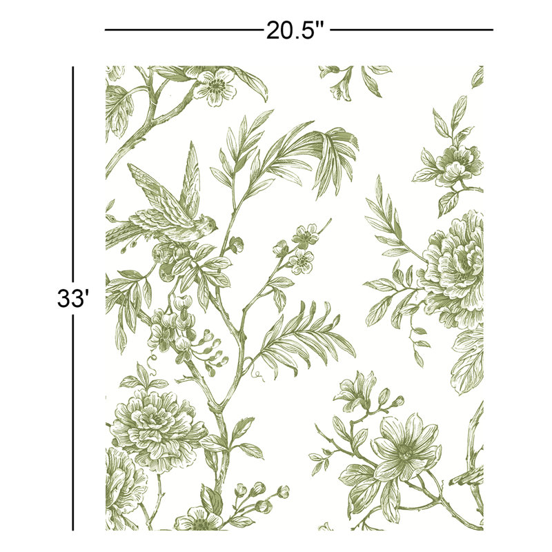 Rouleau de fleurs Melvin, Vert