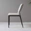 Chaise d'appoint en acier au carbone à dossier solide gris clair (ensemble de 2)