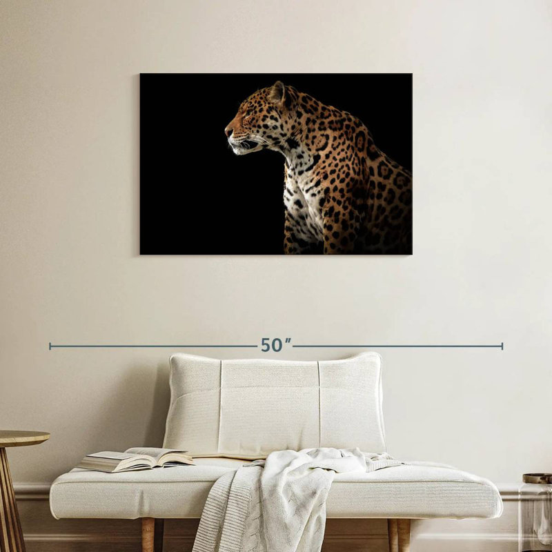Brampt Midnight Jaguar, 24" H x 36" W
