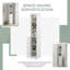 Armoire blanche 64 po - Rangement ouvert et fermé pour votre empreinte verticale