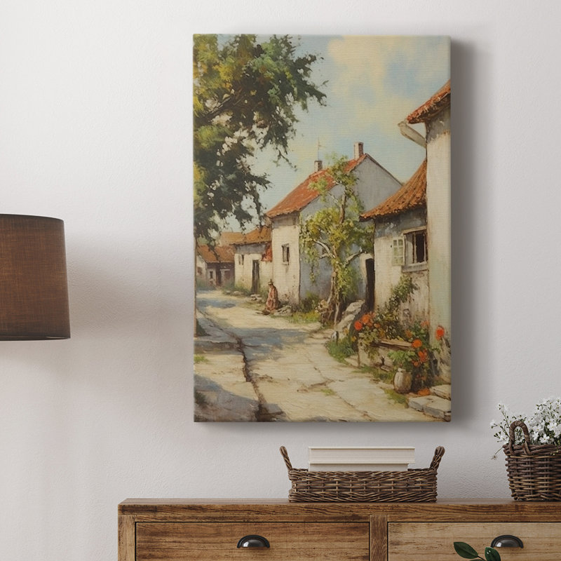 Paysage rétro C - galerie Cavas sur mesure, H 18 po x l 12 po