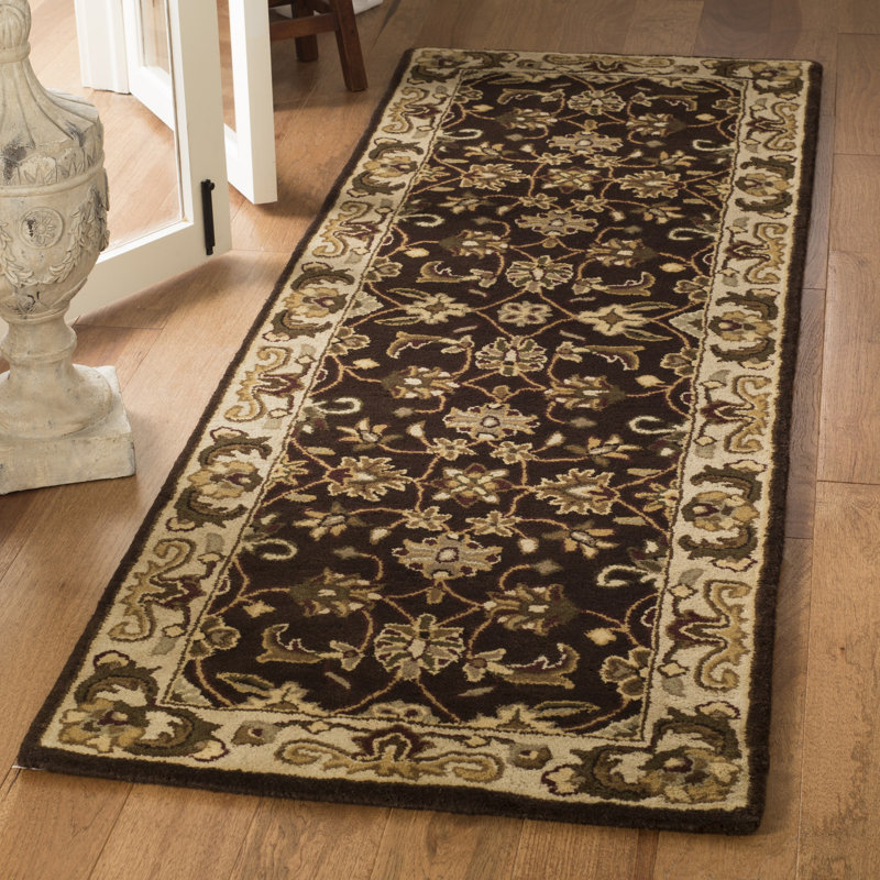 Tapis oriental en laine touffeté à la main Colliers, Tapis de couloir 2 pi 3 po x 7 pi