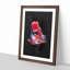 Eye-Catching Red and Blue Fish - Framed Print-56843083-56843085