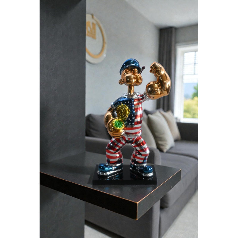 Figurine Popeye 11 "x 6" x H 17 "