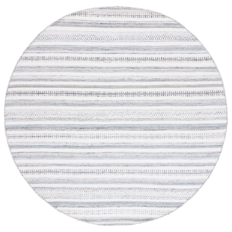 Kilim Hand Woven Performance Southwestern Rug, Round 6'