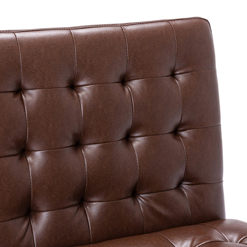 Chaise d'appoint moderne avec chaise de lecture et chaise de chambre à coucher , Brun foncé