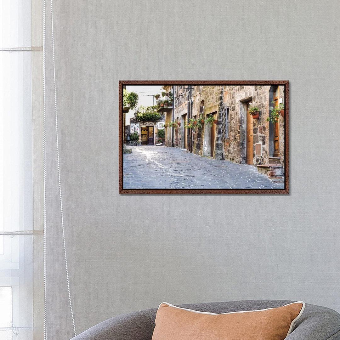 Leinwandbild Village Street, Contignano, Siena Province, Tuscany Region, Italy von Julie Eggers