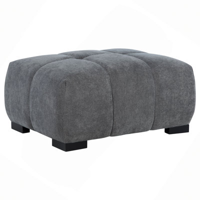 Plather Upholstered Rectangular Ottoman
