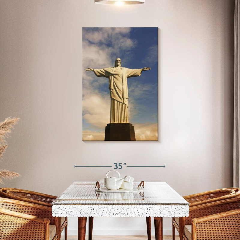 Statue du Christ Rédempteur, Aime, Brésil, H 45 po x l 30 po