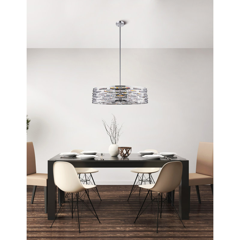 Lustre tambour 8 lumières unique Seales