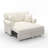 Chenille Chaise Lounge Sofa Bed With Removable Cushion-1238241492