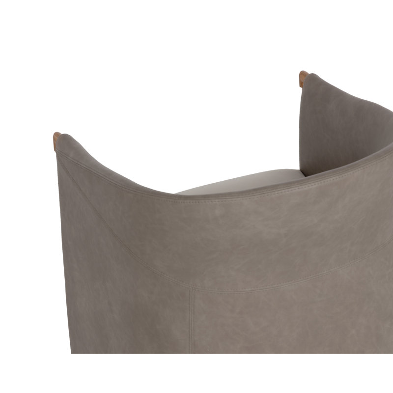FAUTEUIL DE GALETTE PIVOTANT LEONTINE - GELLAR EARTH / EGLINTON ESPRESSO, Polyester brun