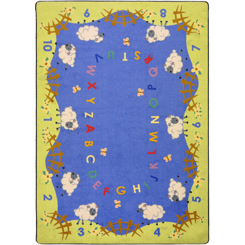 Tapis à tarte pour enfant Kid Essentials, Ovale 7 pi 8 po x 10 pi 9 po
