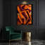«Abstract Shapes 54», art mural sur toile brune-1957313975