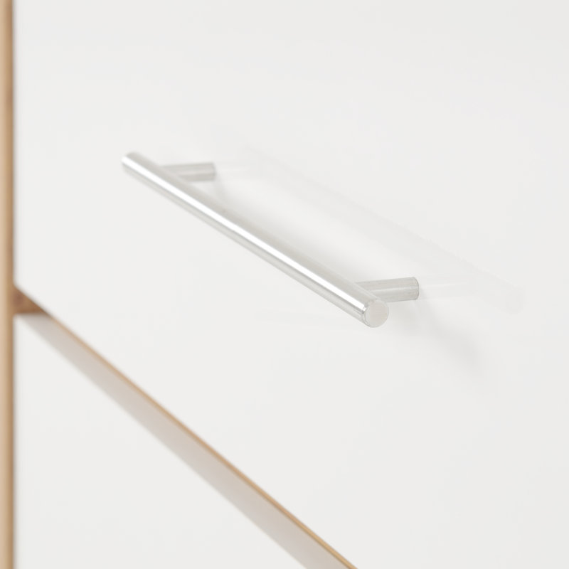 Louisa 3 Drawer Chest Of Drawers, Oak/White