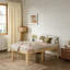 Structure de lit simple en métal robuste, lit plateforme en acier imprimé, pieds à bords arrondis, anti-balancement, anti-bruit-508458914