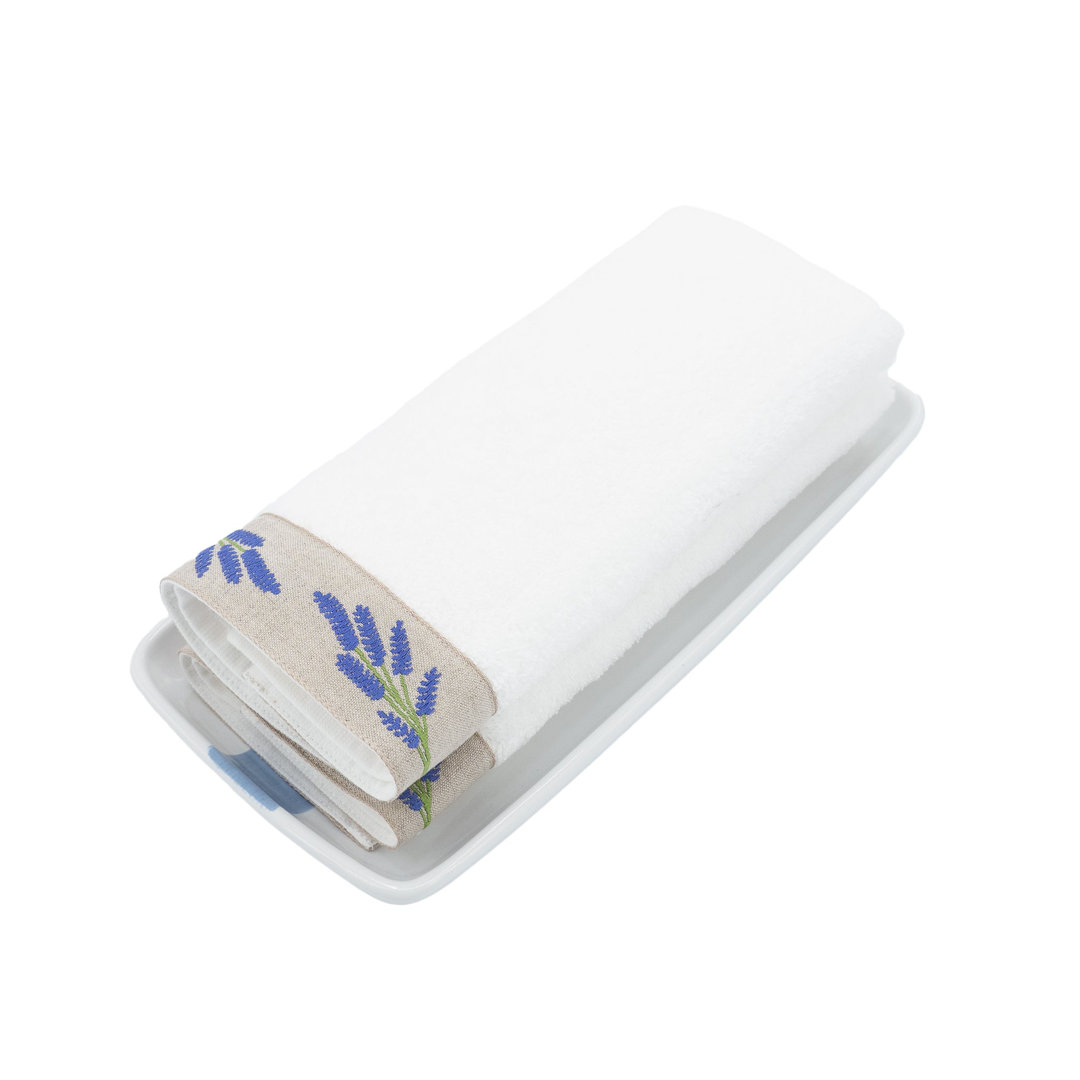 Lavender Turkish Cotton Fingertip Towel (Set of 2) Red Barrel Studio®