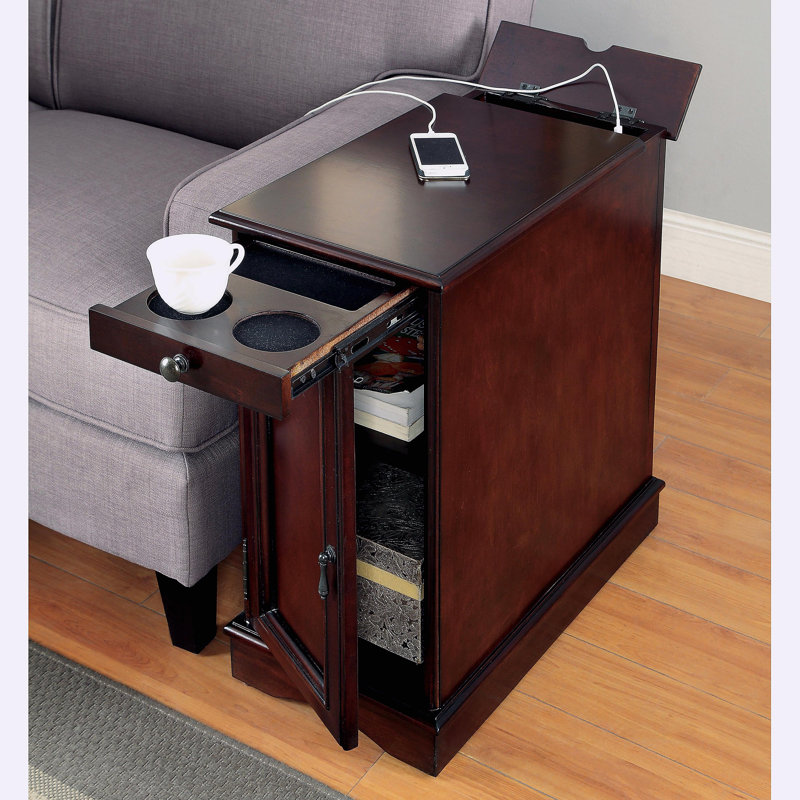 Table de chevet / armoire de chevet moderne 1 pièce, Cerisier