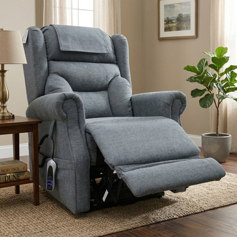 85cm Wide Lift Assist Standard Recliner, Grey