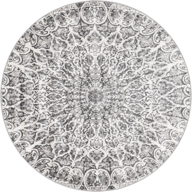 Affleck Geometric Indoor Rug, Round 5'3"