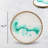 Round Decorative Serving Tray Acacia Wood Epoxy Resin Pattern Decor