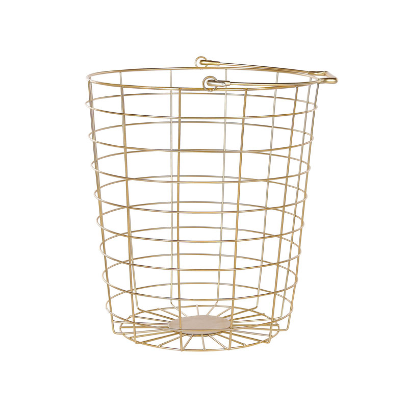 Rebrilliant Ayapal Decorative Basket, Gold