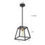 Luminaire suspendu carré à 1 lumière Salvi-612749605