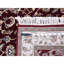 Tapis de couloir rouge bourgogne 2 pi 7 po x 10 pi, épais et moelleux, en laine et en soie, noué à la main, Rajasthan, tapis oriental 77E5CFCA3F8C427AAFAB37A603F93597