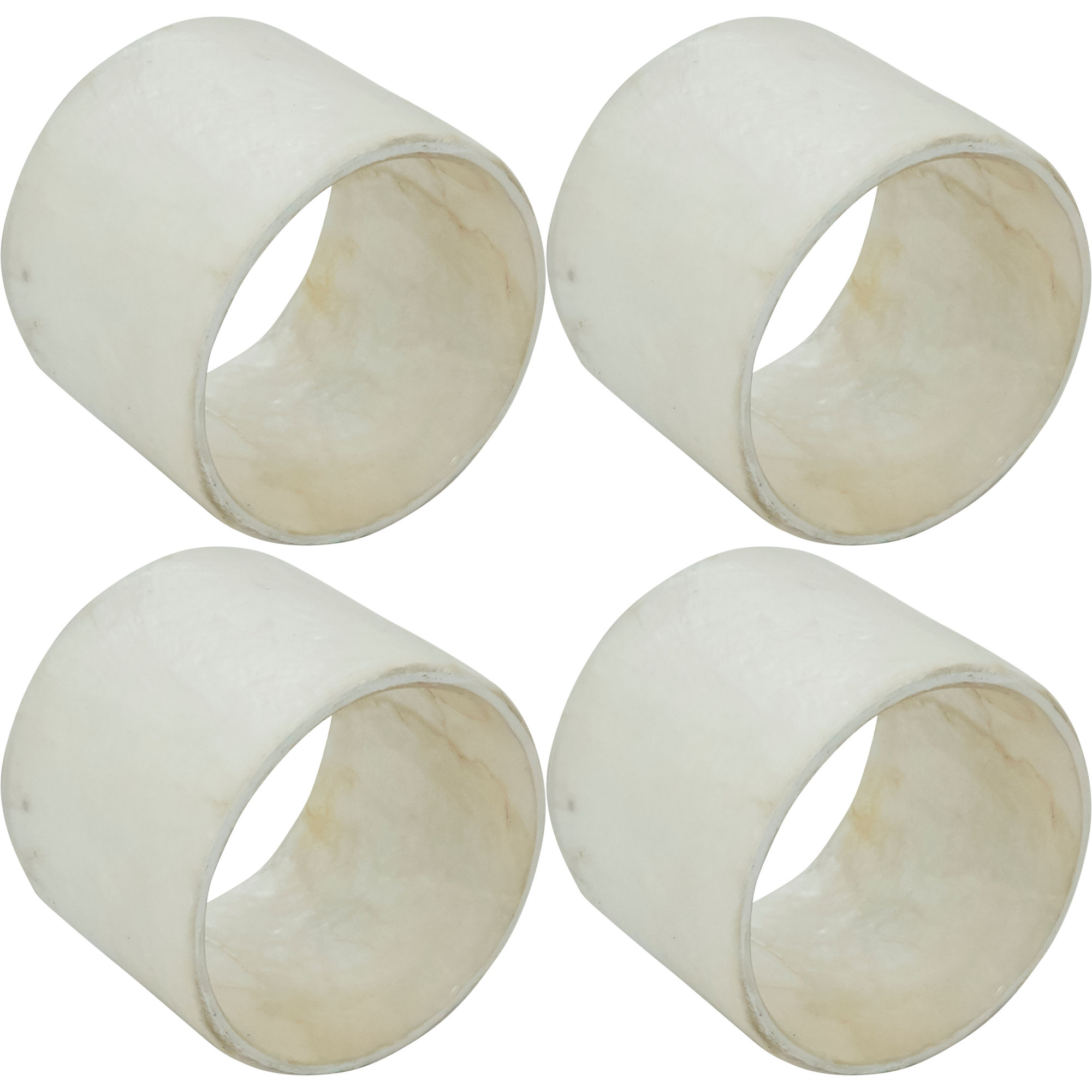 Napkin Ring Collection Table Napkin Rings, Ivory