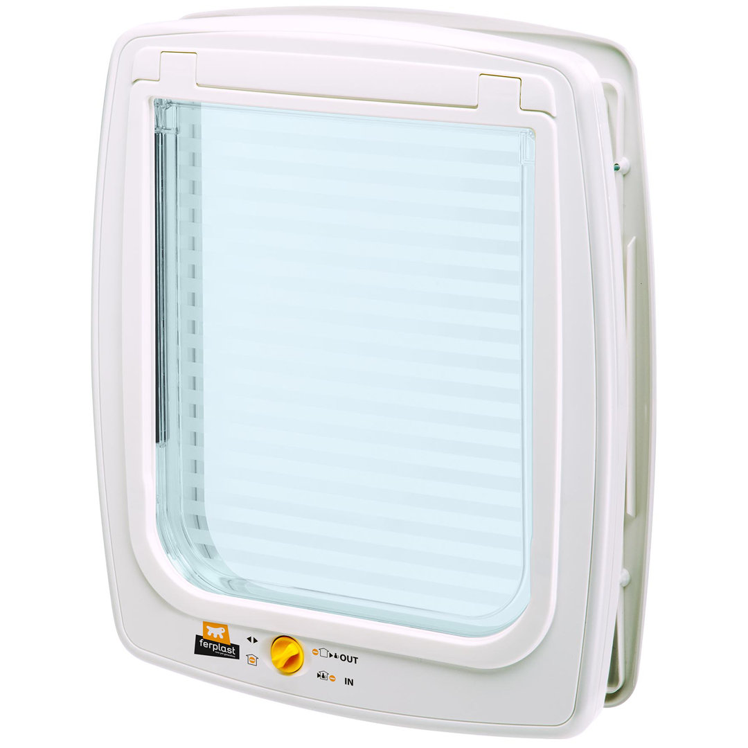 Ferplast Cat Door Swing 15 Universal Pet Door for Interior & Exterior Use Midwest Homes For Pets