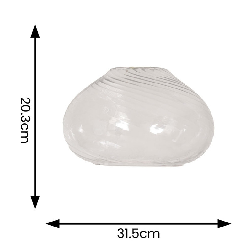 20.3cm H Glass Bowl Pendant Shade ( Slip-On ), Green