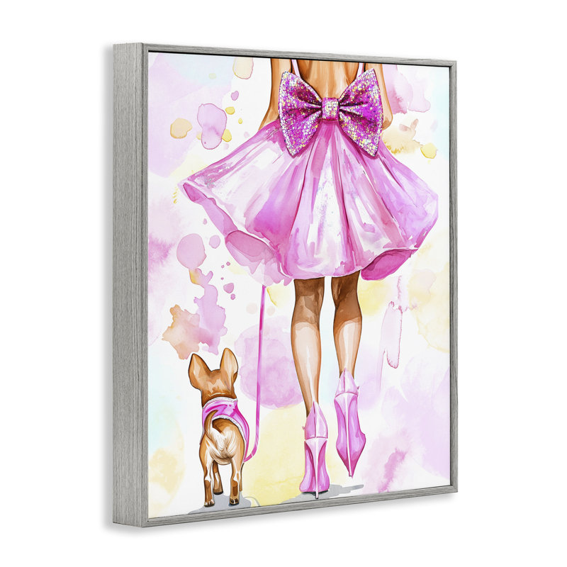 «Walking The Runway Gal», estampe numérique, design par Jess Stempel, H 14 po x l 11 po, Estampe numérique Farmhouse
