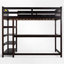 Lit mezzanine avec bureau intégré et tablettes-113752950-113752953