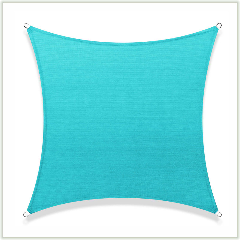 Toile d'ombrage rectangulaire personnalisable Colourtree 17 pi x 17 pi, Turquoise, 17 pi x 17 pi