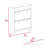 Cranbery Light Oak & White 2-Shelf Shoe Rack