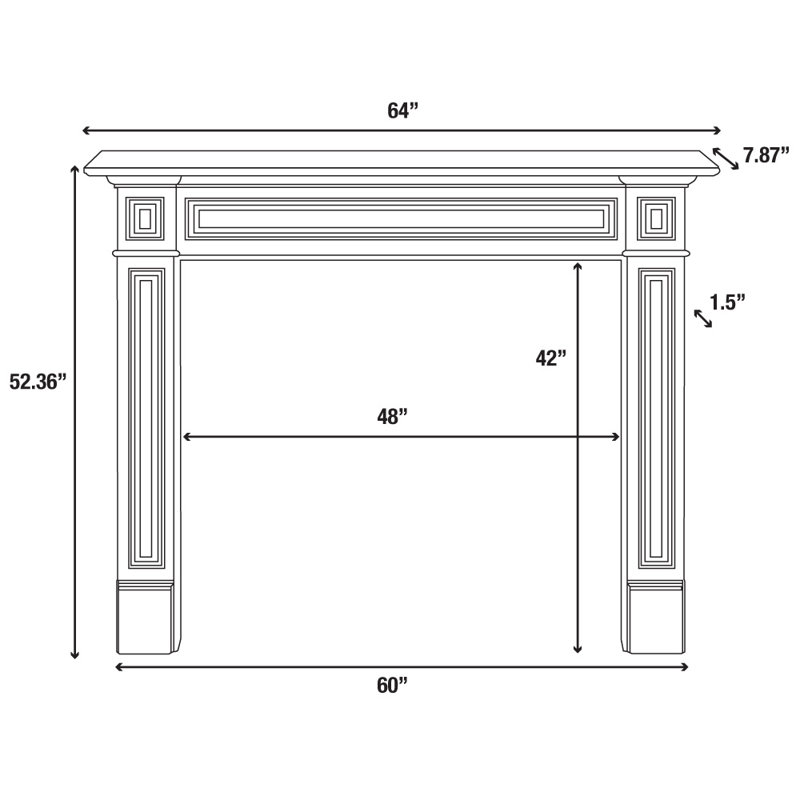 The Mike Fireplace Mantel Surround
