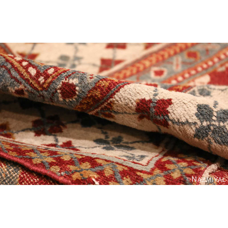 Très grand tapis oriental indien brun Agra